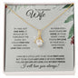 Wife - (Christmas Spruce Card) - Alluring Beauty Necklace