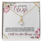 Beautiful Wife - Love & Light (Burgundy) -Alluring Beauty Necklace