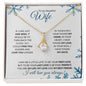 Wife (Snowflake Christmas Card) - Alluring Beauty Necklace