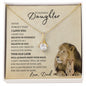 Daughter From Dad (Lion Card) - Alluring Beauty Necklace