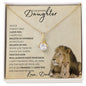 Beautiful Daughter from Dad (Beige Lion Card) _ Alluring Beauty Necklace