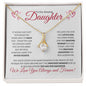 To Our Amazing Daughter from Mom and Dad (Valentine) - Alluring Beauty Necklace
