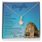 Precious Daughter from Dad (Blue Lion Card) - Alluring Beauty Necklace
