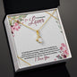 To my Beautiful Lover (Burgundy Card) - Alluring Beauty Necklace