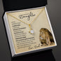 Daughter From Dad (Lion Card) - Alluring Beauty Necklace