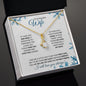Wife (Snowflake Christmas Card) - Alluring Beauty Necklace