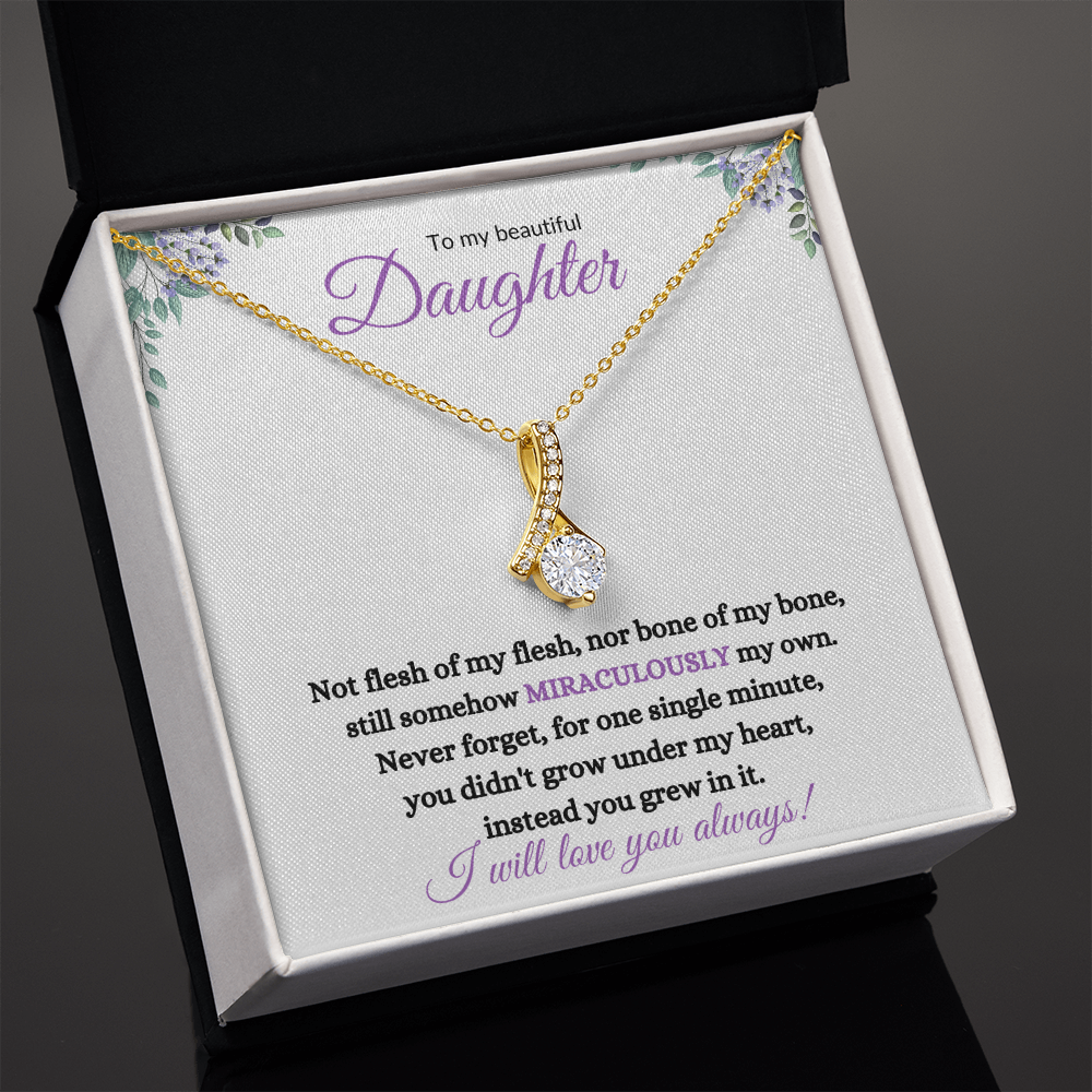 Nonbiological / Adopted Daughter (purple card) - Alluring Beauty Necklace