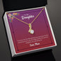 Daughter from Mom (Pink Floral Card) - Alluring Beauty Necklace