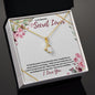 To My Secret Lover (Burgundy Card) - Alluring Beauty Necklace