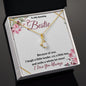 To My Amazing Bestie / Best Friend (Burgundy) - Alluring Beauty Necklace