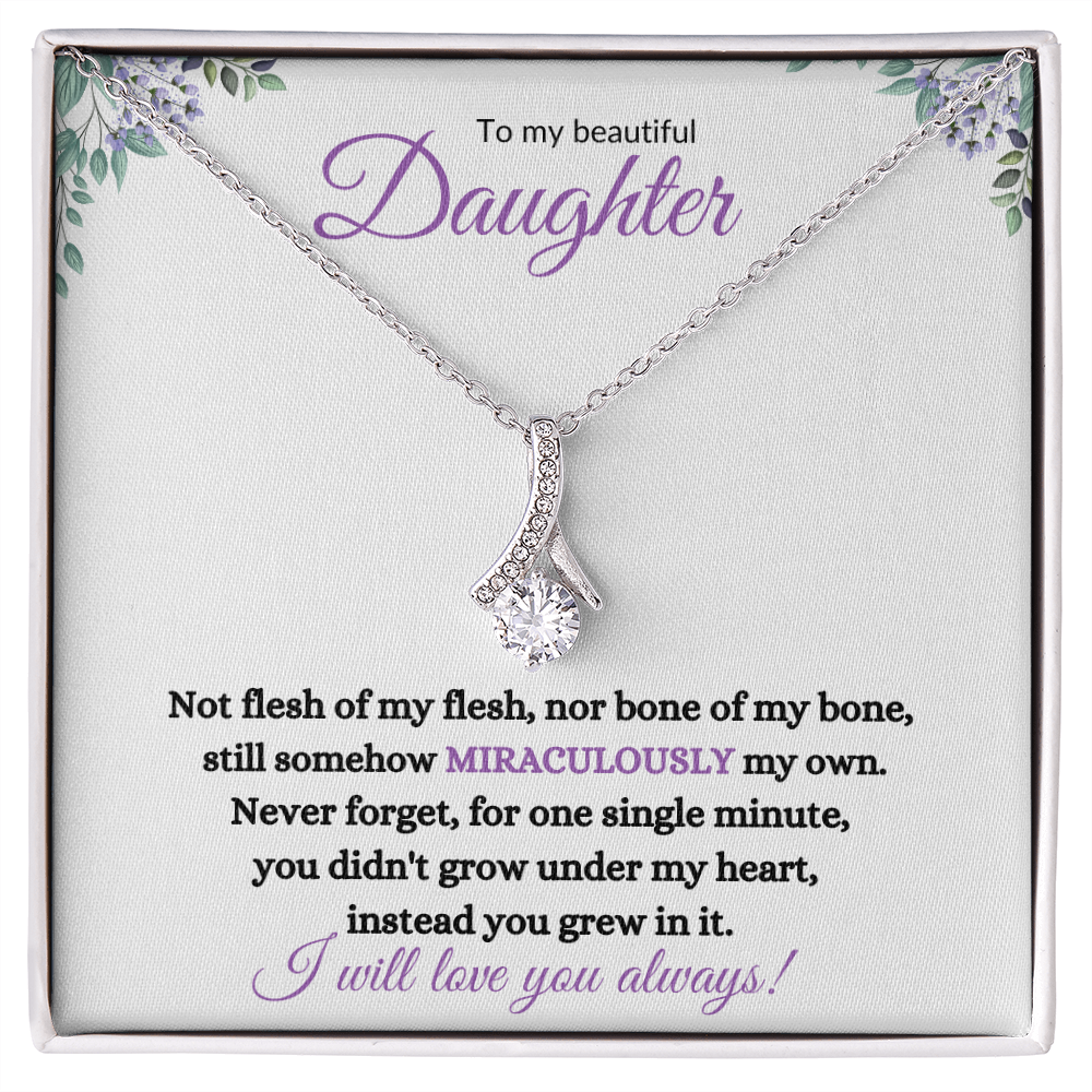 Nonbiological / Adopted Daughter (purple card) - Alluring Beauty Necklace