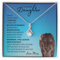 Beautiful Daughter from Mom (Blue Lioness card) - Alluring Beauty Necklace