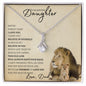 Beautiful Daughter from Dad (Beige Lion Card) _ Alluring Beauty Necklace