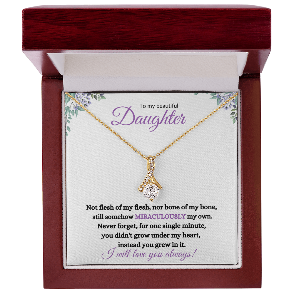 Nonbiological / Adopted Daughter (purple card) - Alluring Beauty Necklace
