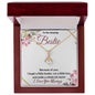 To My Amazing Bestie / Best Friend (Burgundy) - Alluring Beauty Necklace