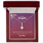 Daughter from Mom (Pink Floral Card) - Alluring Beauty Necklace