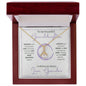 Granddaughter (Purple Circle Card) - Alluring Beauty Necklace