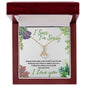 I succ, I'm Sorry (Succulent Card) - Alluring Beauty Necklace