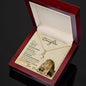 Beautiful Daughter from Dad (Beige Lion Card) _ Alluring Beauty Necklace