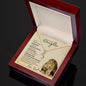 Daughter From Dad (Lion Card) - Alluring Beauty Necklace