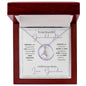 Granddaughter (Purple Circle Card) - Alluring Beauty Necklace