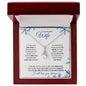 Wife (Snowflake Christmas Card) - Alluring Beauty Necklace