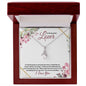To my Beautiful Lover (Burgundy Card) - Alluring Beauty Necklace