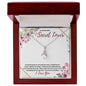 To My Secret Lover (Burgundy Card) - Alluring Beauty Necklace