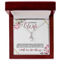 Beautiful Wife - Love & Light (Burgundy) -Alluring Beauty Necklace