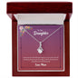Daughter from Mom (Pink Floral Card) - Alluring Beauty Necklace