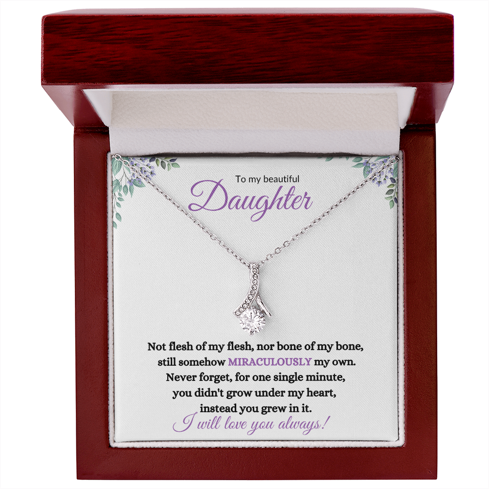 Nonbiological / Adopted Daughter (purple card) - Alluring Beauty Necklace