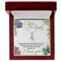 I succ, I'm Sorry (Succulent Card) - Alluring Beauty Necklace