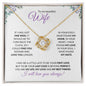 Wife (Purple Card) - Love Knot Necklace