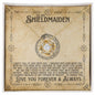 To My ShieldMaiden / Soulmate (Viking Compass 2) - Love Knot Necklace