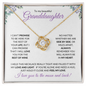 Granddaughter (Purple Card) - Love Knot Necklace