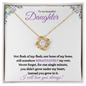 Nonbiological / Adopted Daughter (Purple Card) - Love Knot Necklace