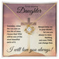 To My Amazing Daughter (Sunset Cross) -Love Knot Necklace