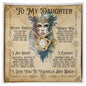 To My Daughter (Color Viking) - Love Knot Necklace
