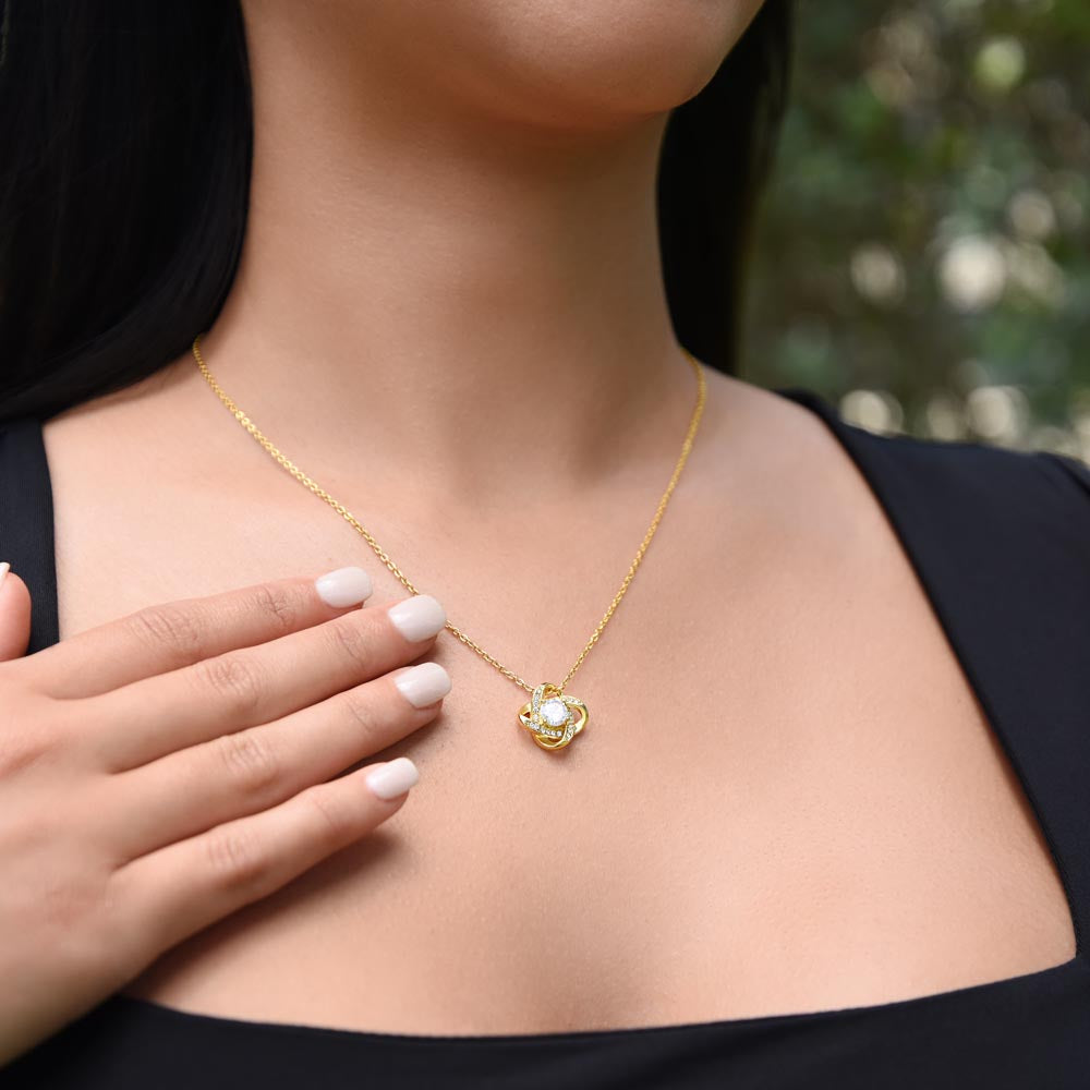 To My Shieldmaiden (Viking Soulmate) - Love Knot Necklace