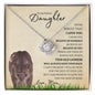 Daughter from Mom (Lioness Card) - Love Knot Necklace