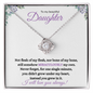 Nonbiological / Adopted Daughter (Purple Card) - Love Knot Necklace