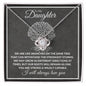 Daughter (Gray Tree Roots Card) - Love Knot Necklace