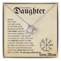 To My Badass Daughter From Mom (Viking Card) - Love Knot Necklace