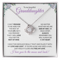 Granddaughter (Purple Card) - Love Knot Necklace
