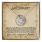 To My ShieldMaiden / Soulmate (Viking Compass 2) - Love Knot Necklace
