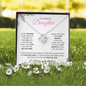 Daughter (Pink Card) - Love Knot Necklace