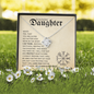 Daughter from Dad (Beige Viking Card) - Love Knot Necklace