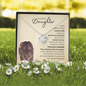 Daughter from Mom (Lioness Card) - Love Knot Necklace