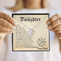 Daughter from Dad (Beige Viking Card) - Love Knot Necklace
