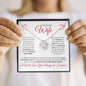 To My Beautiful Wife (Valentine Corner Hearts) - Love Knot Necklace